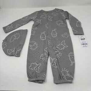 Carter’s – Baby Romper & Matching Beanie Set